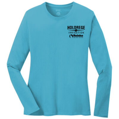 Ladies Long Sleeve Core Cotton Tee  Thumbnail