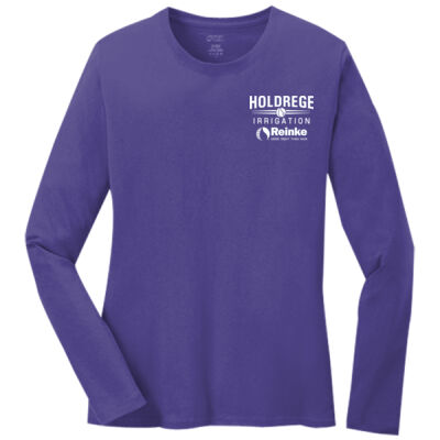 Ladies Long Sleeve Core Cotton Tee  Thumbnail