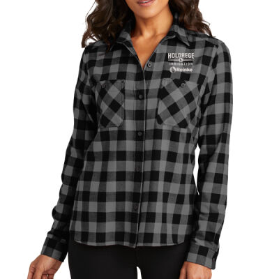 Ladies Plaid Flannel Shirt Thumbnail